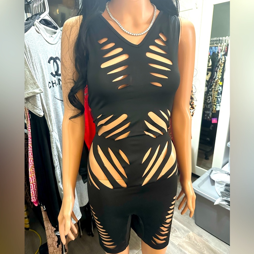 Black Very Sexy One Piece Romper